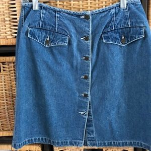Vintage Jean Skirt by Eddie Bauer